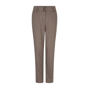 Red Button broek Diana punta pinstrip Warm Taupe